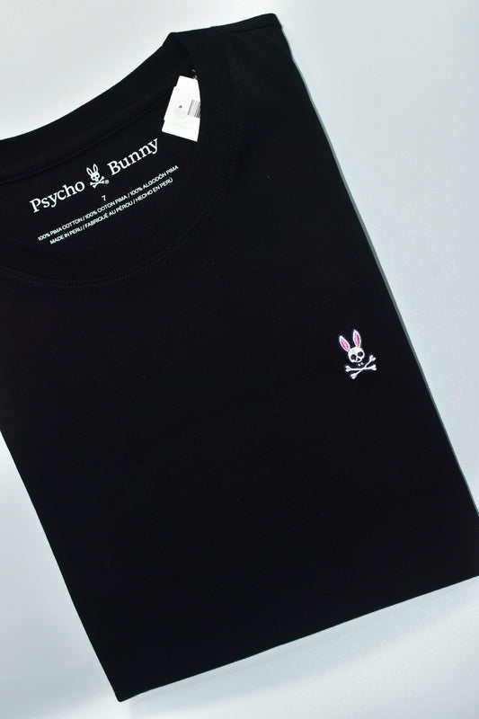 CAMISETA BASICA PSYCHO BUNNY ORIGINAL NEGRO