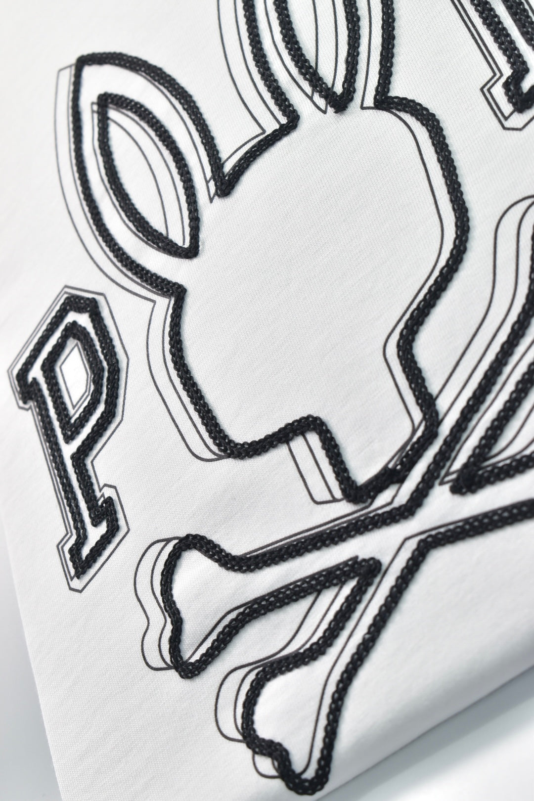 CAMISETA PSYCHO BUNNY COLECCION ORIGINAL BLANCO BORDADO CONEJO NEGRO