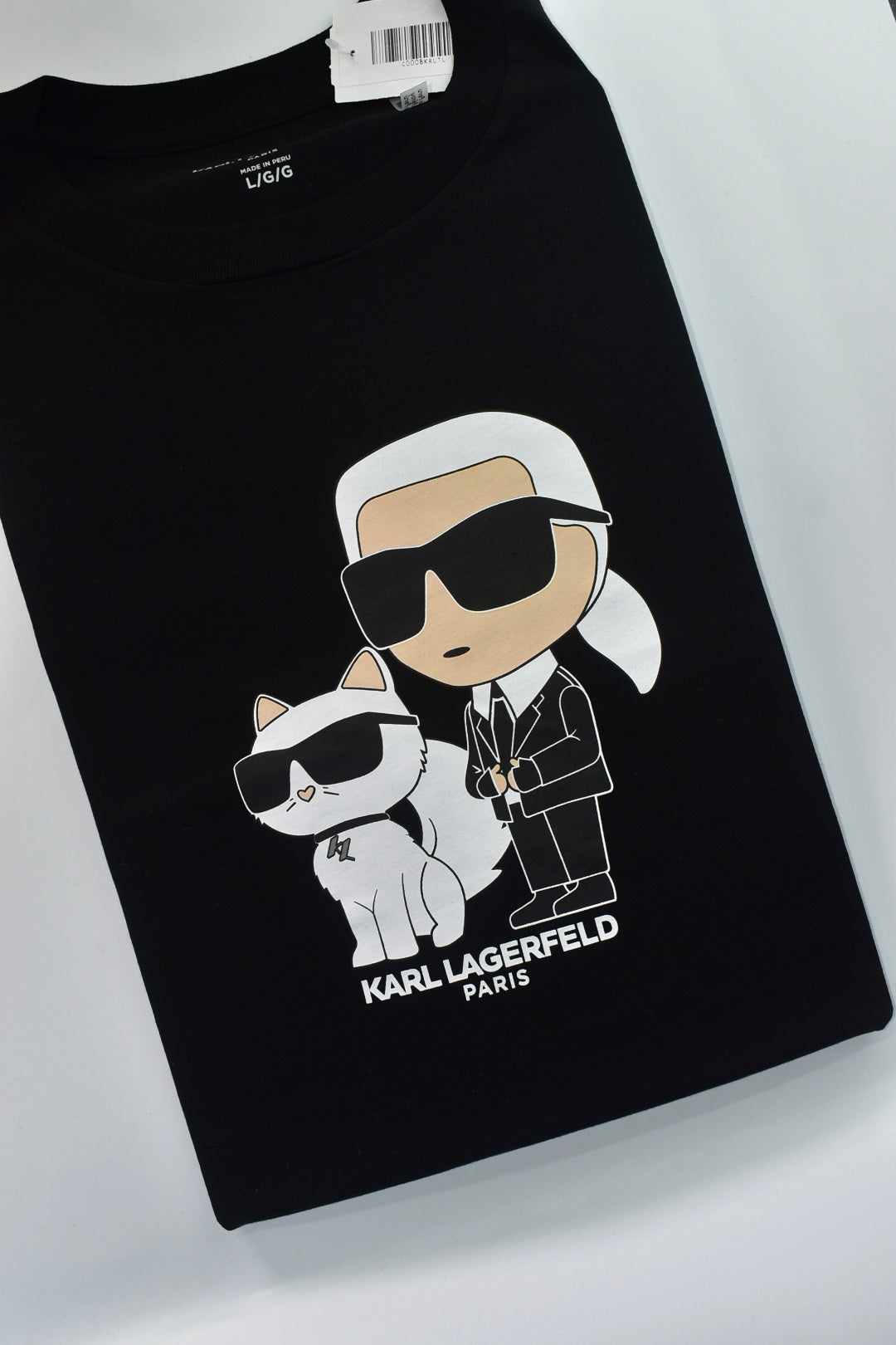 CAMISETA KARL LAGERFELD COLECCION ORIGINAL NEGRO C0134