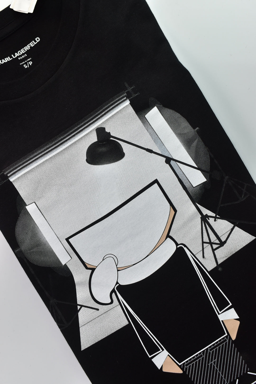 CAMISETA KARL LAGERFELD COLECCION ORIGINAL NEGRO C0154