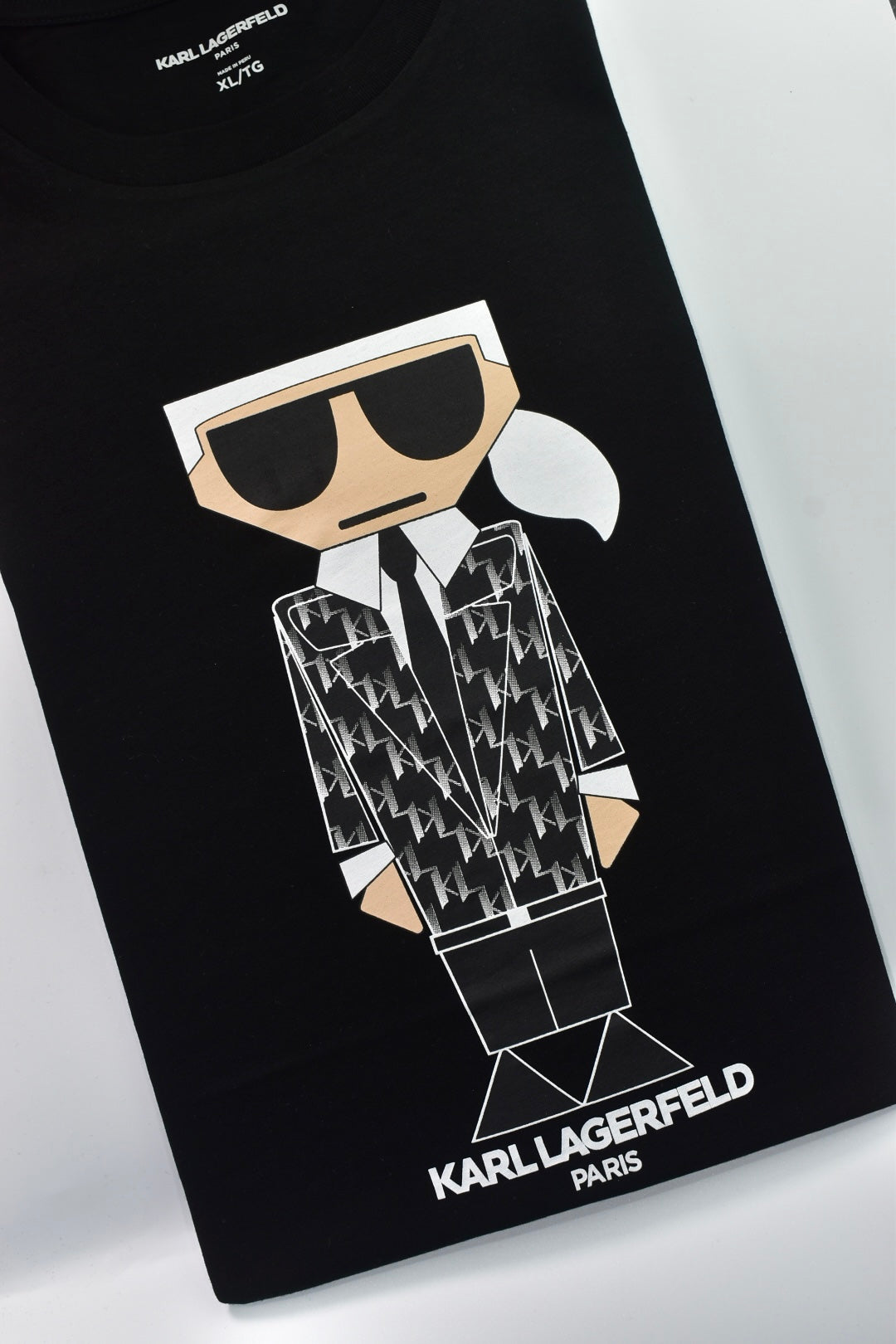 CAMISETA KARL LAGERFELD COLECCION ORIGINAL NEGRO C0160