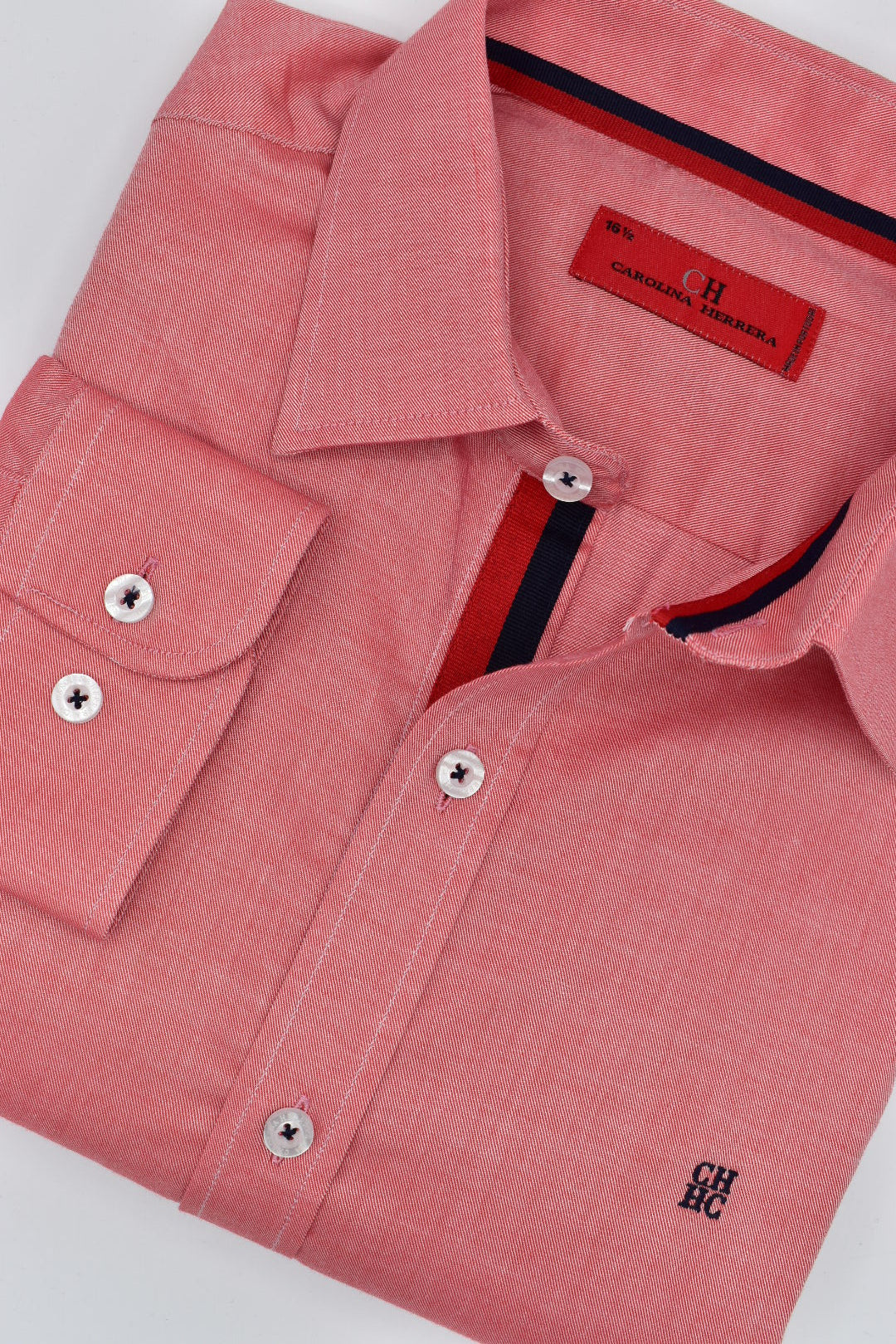 CAMISA MANGA LARGA CAROLINA HERRERA ROSADO MELOCOTON