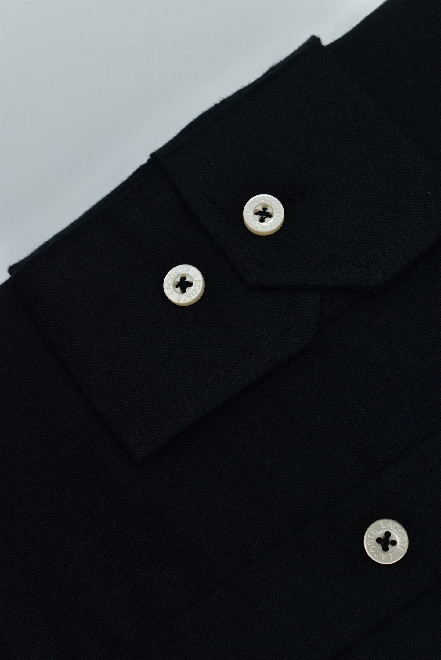 CAMISA MANGA LARGA LACOSTE NEGRO