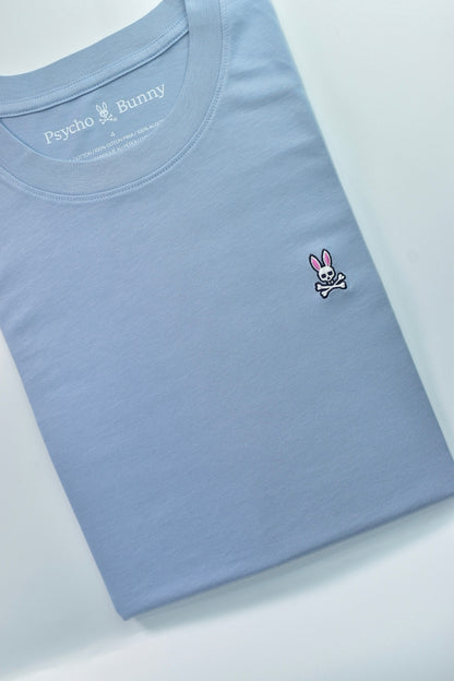 CAMISETA BASICA PSYCHO BUNNY ORIGINAL AZUL CLARO