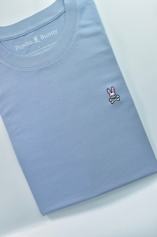 CAMISETA BASICA PSYCHO BUNNY ORIGINAL AZUL CLARO