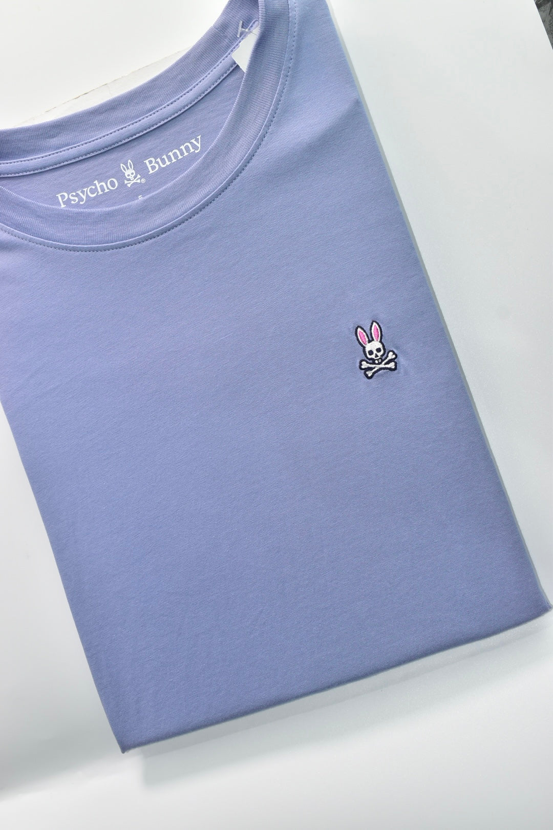 CAMISETA BASICA PSYCHO BUNNY ORIGINAL AZUL GRISACEO