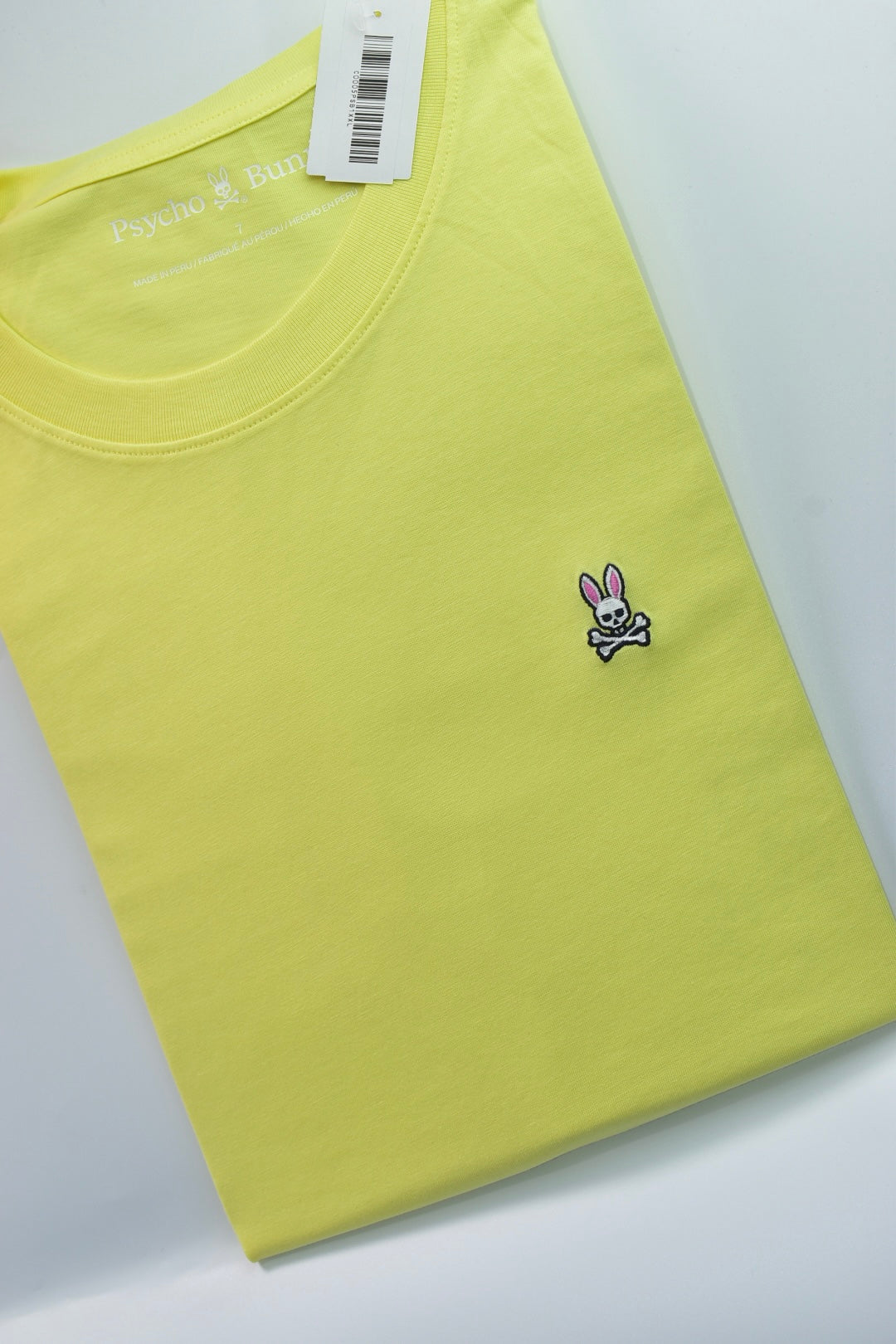 CAMISETA BASICA PSYCHO BUNNY ORIGINAL AMARILLO CLARO