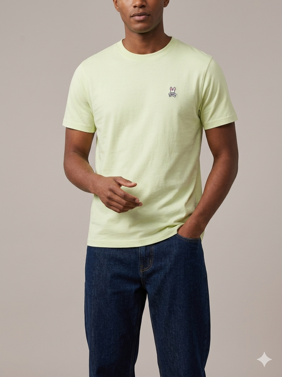 CAMISETA BASICA PSYCHO BUNNY ORIGINAL VERDE LIGHT