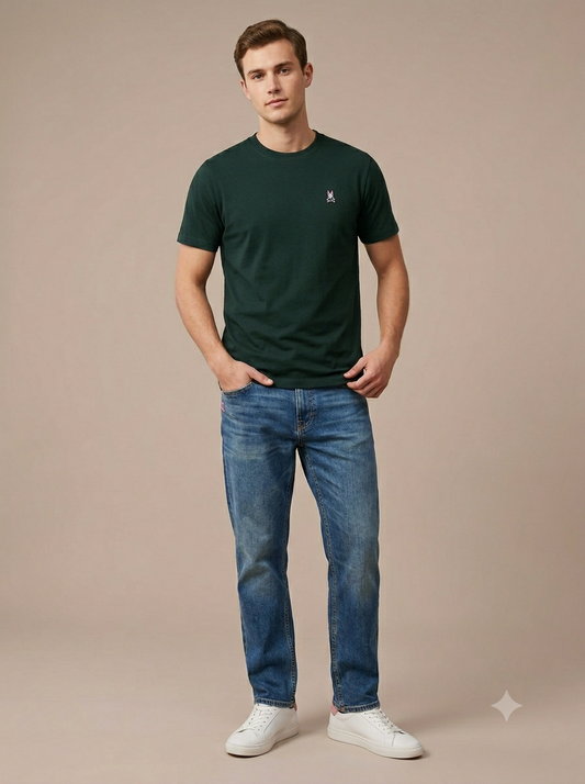 CAMISETA BASICA PSYCHO BUNNY ORIGINAL VERDE FOREST