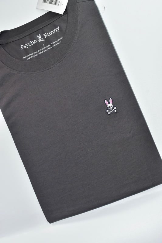 CAMISETA BASICA PSYCHO BUNNY ORIGINAL GRIS LOBO
