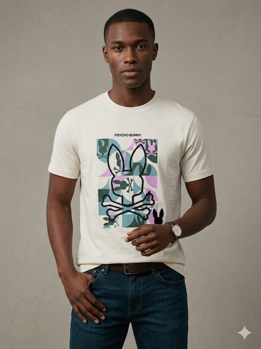 CAMISETA PSYCHO BUNNY COLECCION ORIGINAL BLANCO