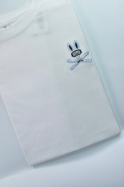 CAMISETA PSYCHO BUNNY COLECCION ORIGINAL BLANCO ESTAPADO CELESTE SKY