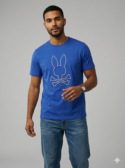 CAMISETA PSYCHO BUNNY COLECCION ORIGINAL AZUL AZUR