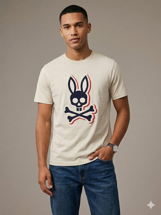 CAMISETA PSYCHO BUNNY COLECCION ORIGINAL GRIS VISON
