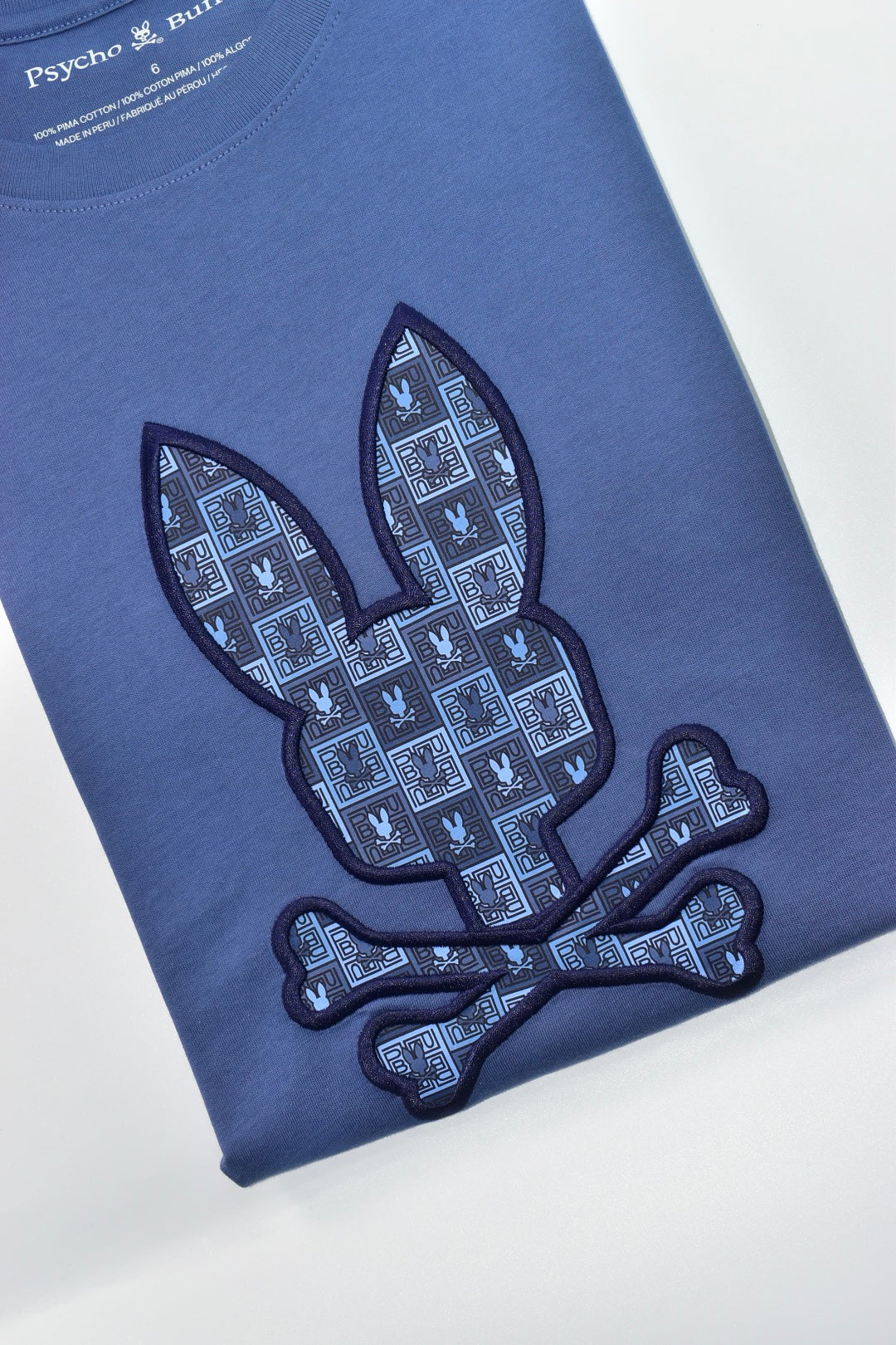 CAMISETA PSYCHO BUNNY COLECCION ORIGINAL AZUL RAF