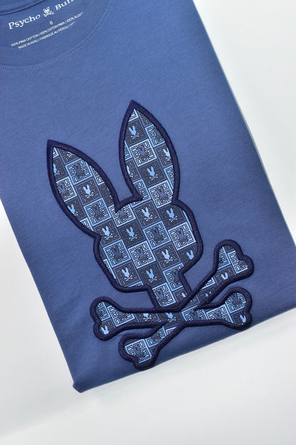 CAMISETA PSYCHO BUNNY COLECCION ORIGINAL AZUL RAF