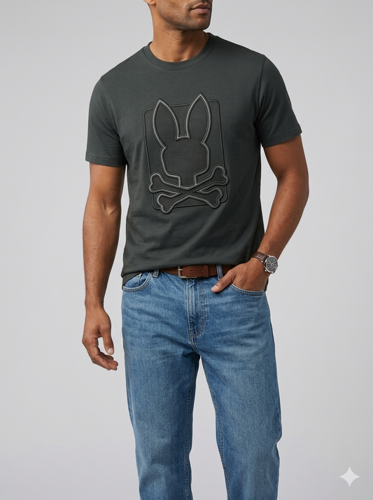 CAMISETA PSYCHO BUNNY COLECCION ORIGINAL VERDE ALGA