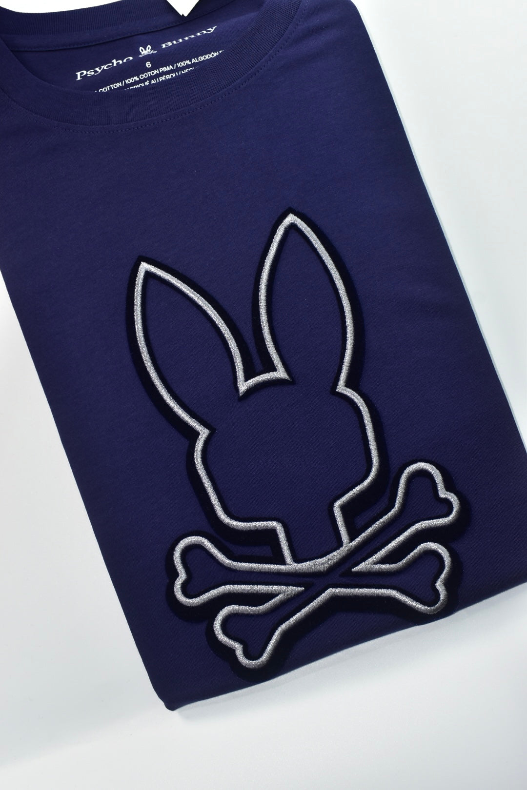 CAMISETA PSYCHO BUNNY COLECCION ORIGINAL AZUL COBALTO OSCURO