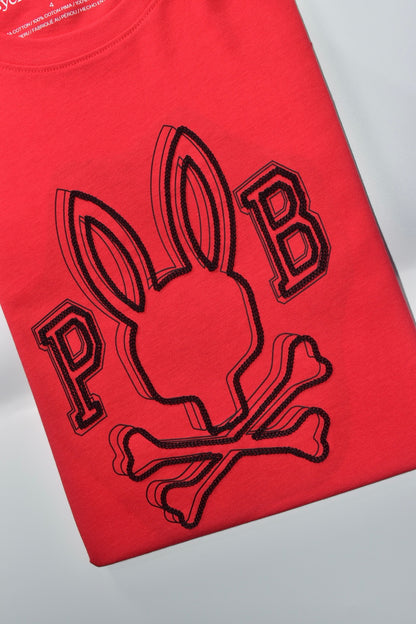CAMISETA PSYCHO BUNNY COLECCION ORIGINAL ROJO