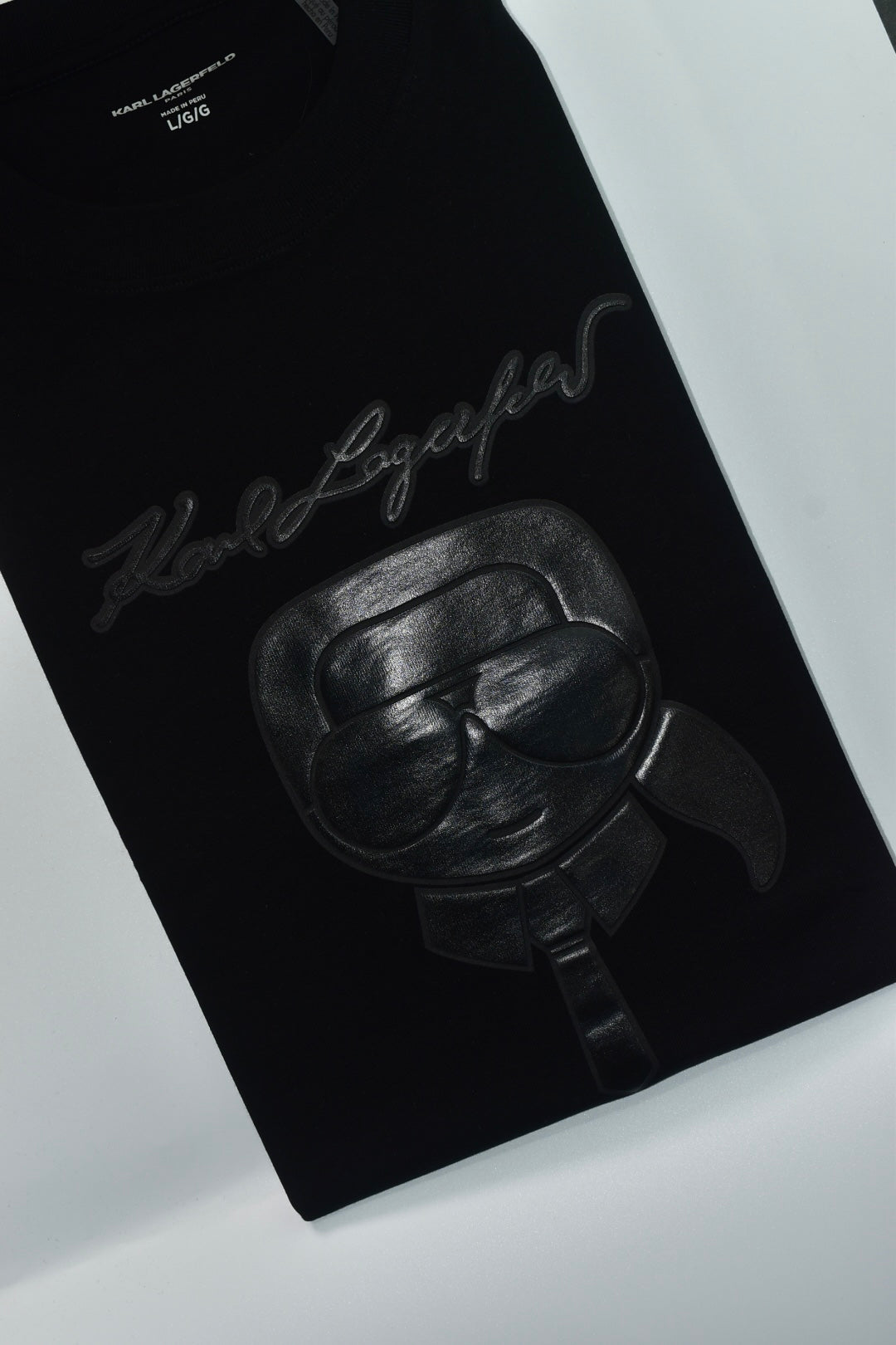 CAMISETA KARL LAGERFELD COLECCION ORIGINAL NEGRO C0125