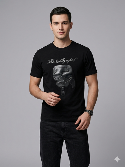 CAMISETA KARL LAGERFELD COLECCION ORIGINAL NEGRO C0125