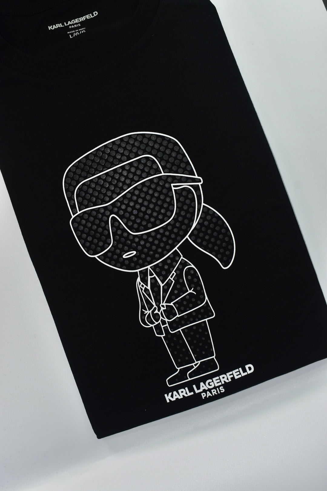 CAMISETA KARL LAGERFELD COLECCION ORIGINAL NEGRO C0127