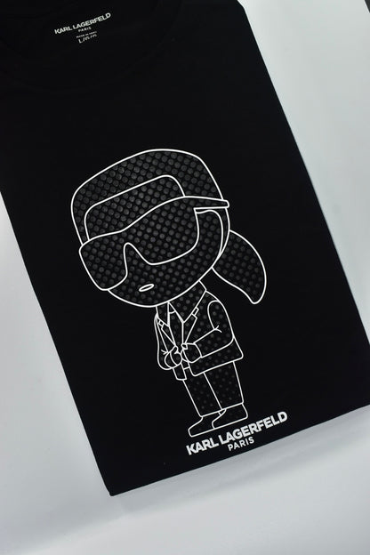 CAMISETA KARL LAGERFELD COLECCION ORIGINAL NEGRO C0127