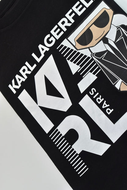 CAMISETA KARL LAGERFELD COLECCION ORIGINAL NEGRO C0132
