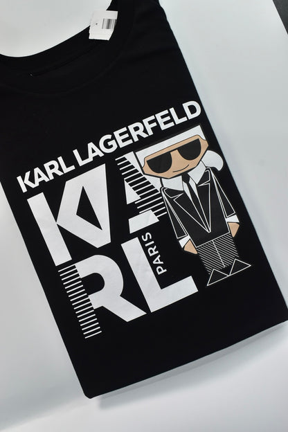 CAMISETA KARL LAGERFELD COLECCION ORIGINAL NEGRO C0132