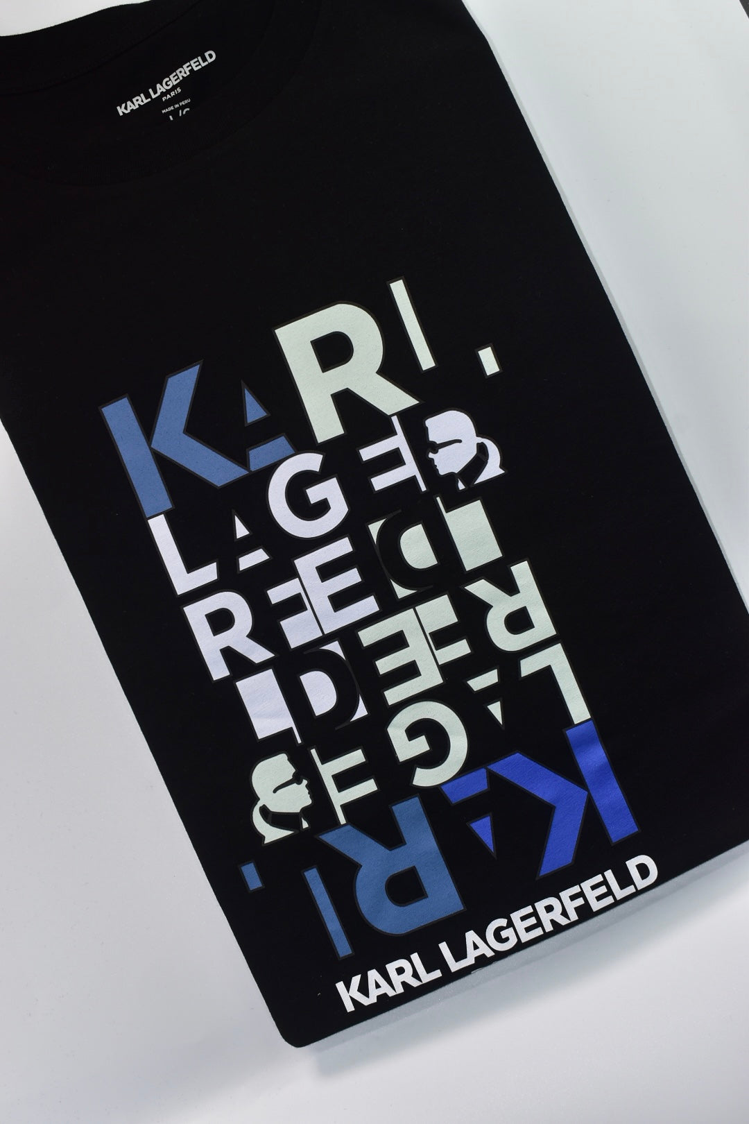 CAMISETA KARL LAGERFELD COLECCION ORIGINAL NEGRO C0133