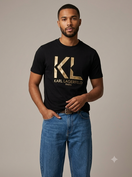 CAMISETA KARL LAGERFELD COLECCION ORIGINAL NEGRO C0136