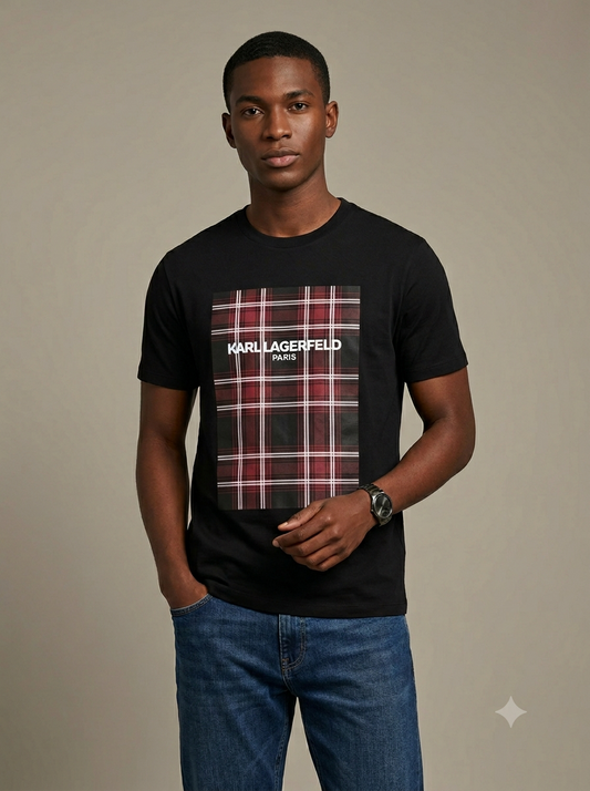 CAMISETA KARL LAGERFELD COLECCION ORIGINAL NEGRO C0138