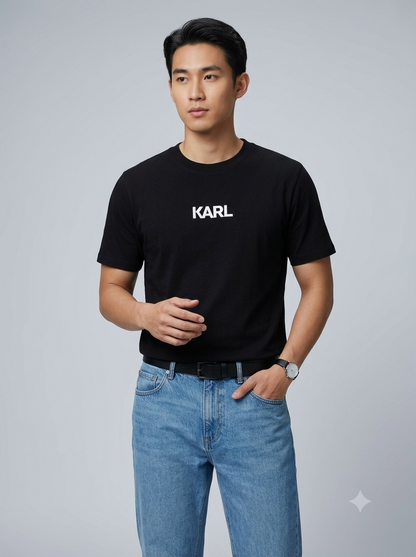 CAMISETA KARL LAGERFELD COLECCION ORIGINAL NEGRO C0140