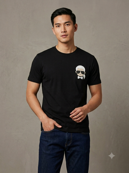CAMISETA KARL LAGERFELD COLECCION ORIGINAL NEGRO C0141