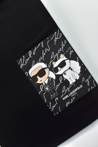 CAMISETA KARL LAGERFELD COLECCION ORIGINAL NEGRO C0142
