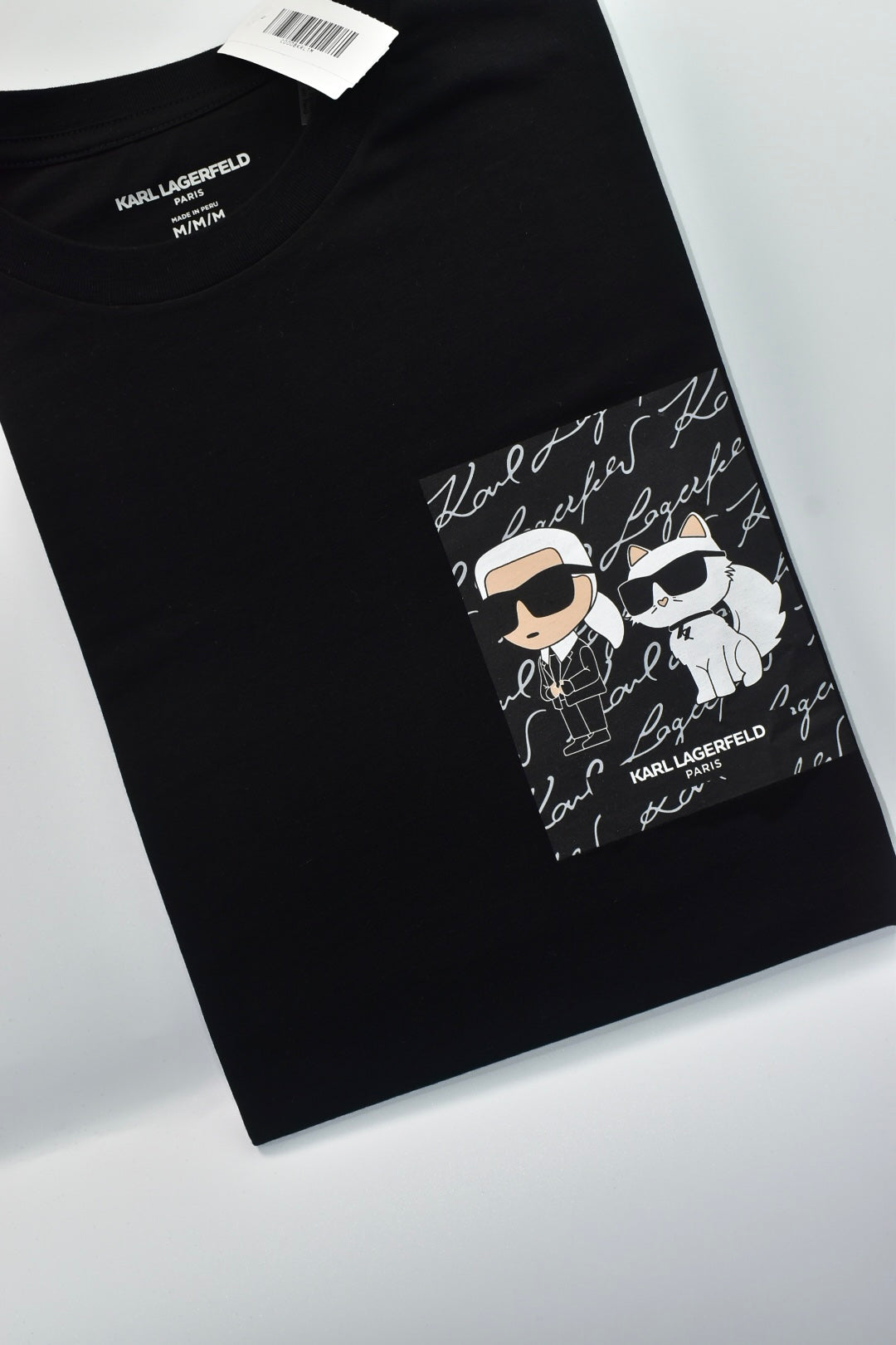 CAMISETA KARL LAGERFELD COLECCION ORIGINAL NEGRO C0142