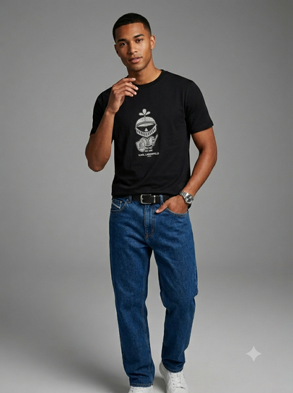 CAMISETA KARL LAGERFELD COLECCION ORIGINAL NEGRO C0144