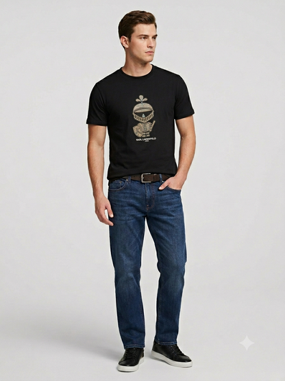 CAMISETA KARL LAGERFELD COLECCION ORIGINAL NEGRO C0145