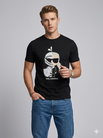 CAMISETA KARL LAGERFELD COLECCION ORIGINAL NEGRO C0148