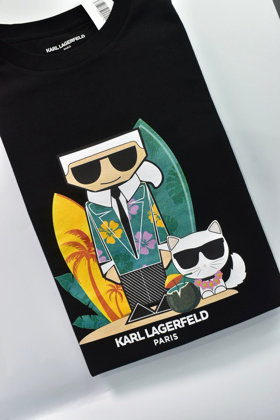 CAMISETA KARL LAGERFELD COLECCION ORIGINAL NEGRO C0152