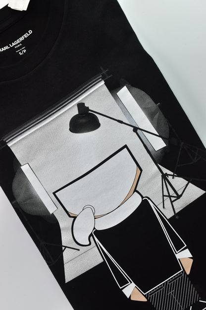 CAMISETA KARL LAGERFELD COLECCION ORIGINAL NEGRO C0154