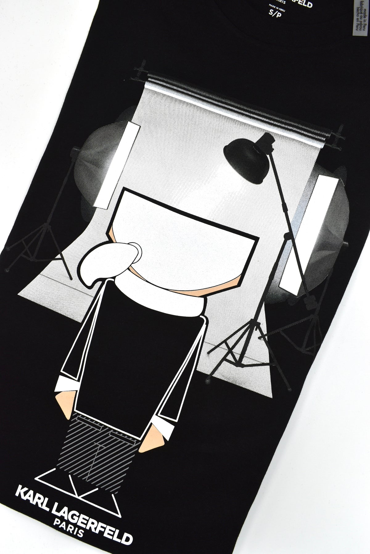 CAMISETA KARL LAGERFELD COLECCION ORIGINAL NEGRO C0154