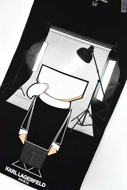 CAMISETA KARL LAGERFELD COLECCION ORIGINAL NEGRO C0154