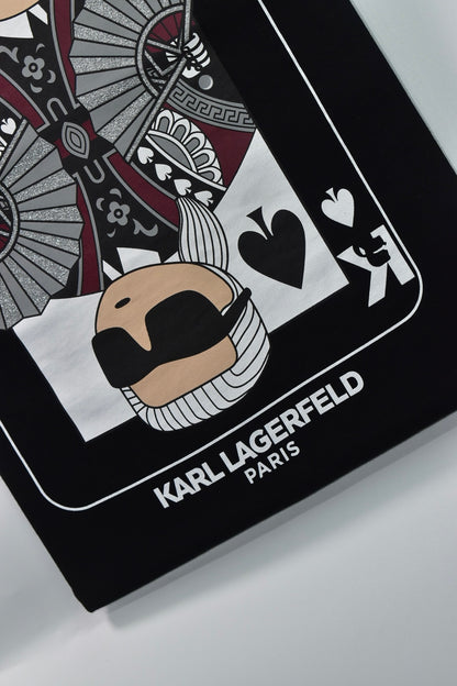 CAMISETA KARL LAGERFELD COLECCION ORIGINAL NEGRO C0156