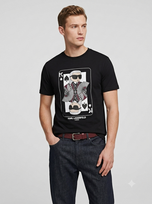 CAMISETA KARL LAGERFELD COLECCION ORIGINAL NEGRO C0156