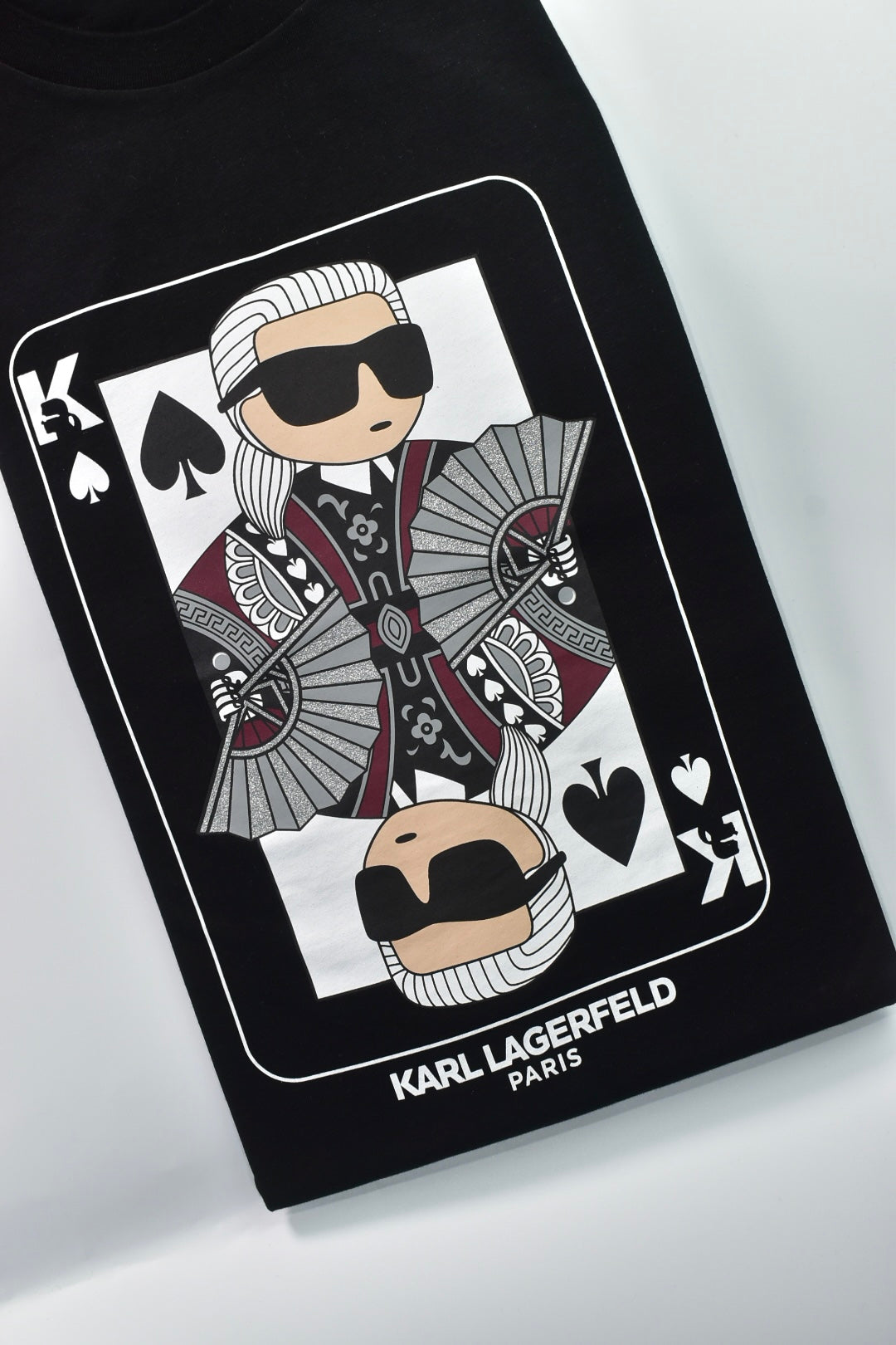 CAMISETA KARL LAGERFELD COLECCION ORIGINAL NEGRO C0156