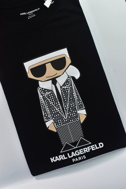 CAMISETA KARL LAGERFELD COLECCION ORIGINAL NEGRO C0161
