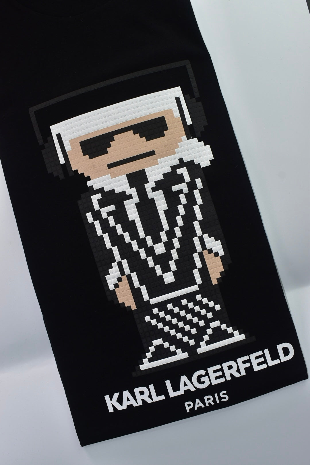 CAMISETA KARL LAGERFELD COLECCION ORIGINAL NEGRO C0162