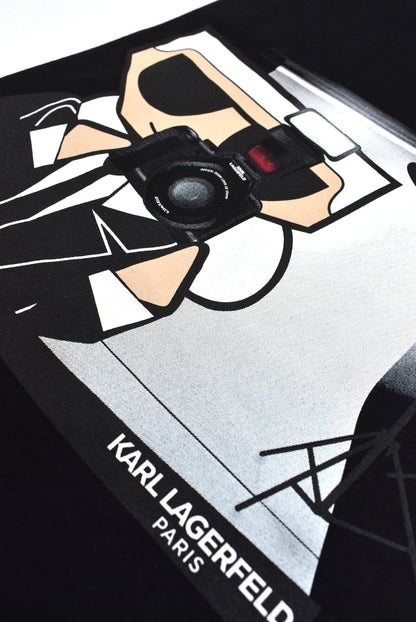 CAMISETA KARL LAGERFELD COLECCION ORIGINAL NEGRO C0163