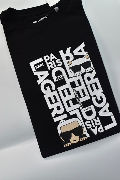 CAMISETA KARL LAGERFELD COLECCION ORIGINAL NEGRO C0165